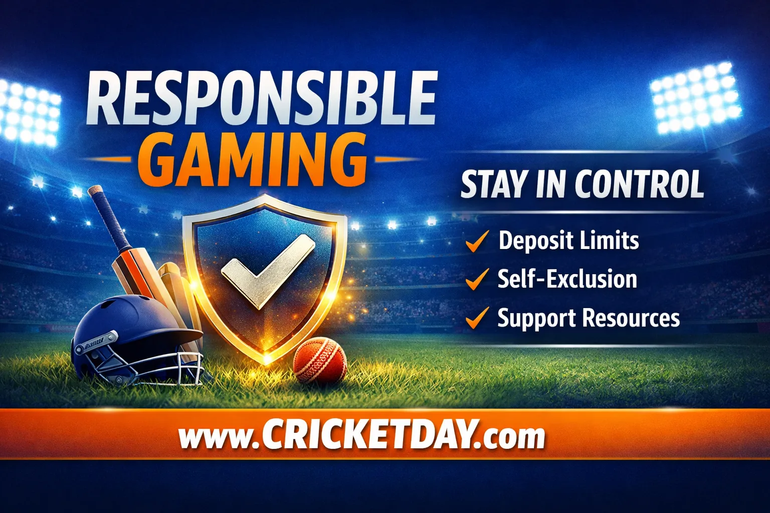 Cricket Day Responsible Gaming - Stay in Control