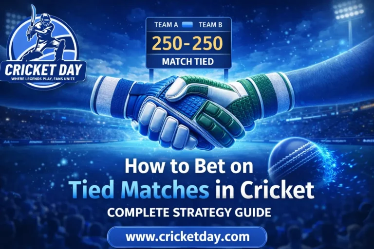 How to Bet on Tied Matches in Cricket