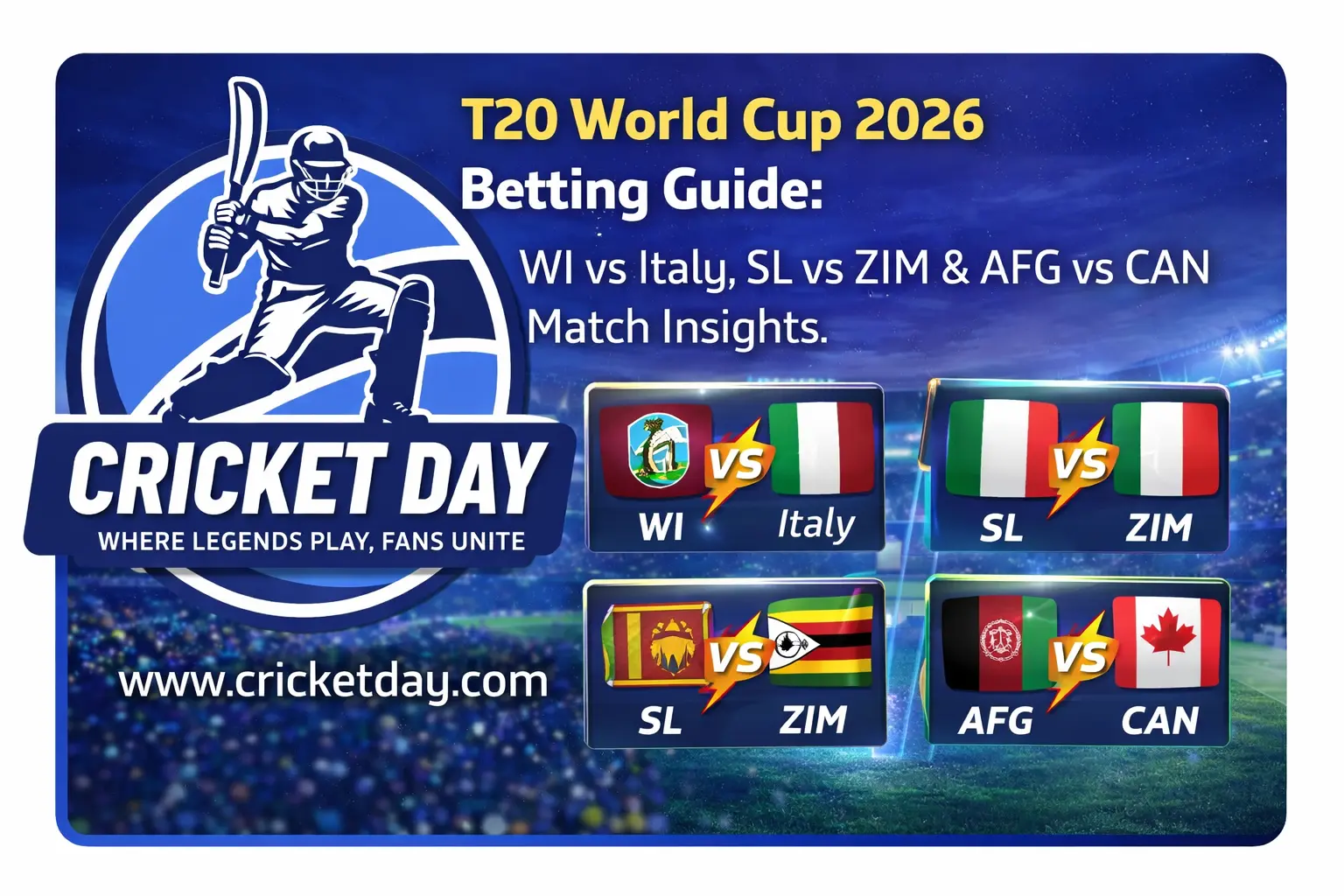 T20 World Cup 2026 betting